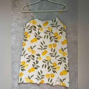 Z Supply Raelyn Citrus Linen Mini Dress